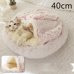 Cozy Cocoon Plush Pet Bed