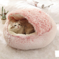 Cozy Cocoon Plush Pet Bed