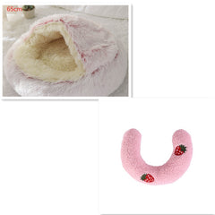 Cozy Cocoon Plush Pet Bed