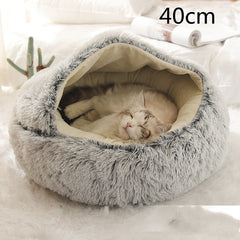 Cozy Cocoon Plush Pet Bed