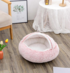 Cozy Cocoon Plush Pet Bed